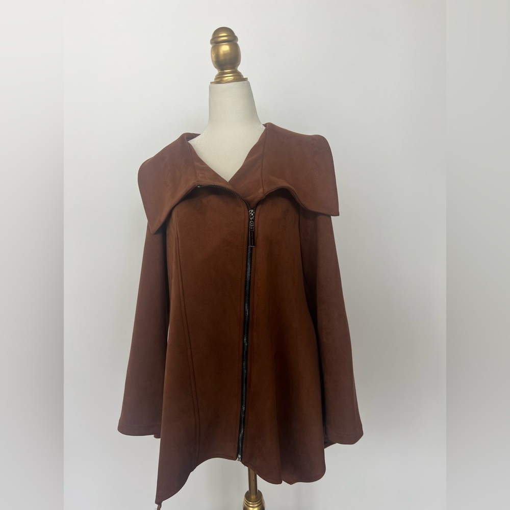 Joseph Ribkoff Fake Suede Zip Up Women's Jacket